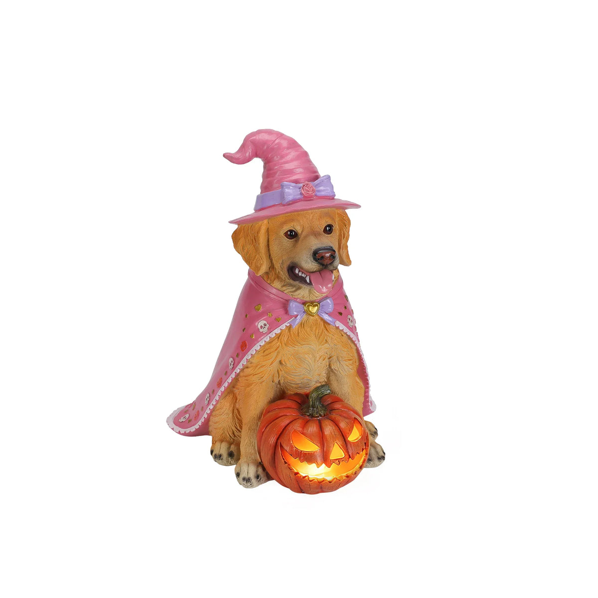 Halloween Golden Retriever Statue — product view 4