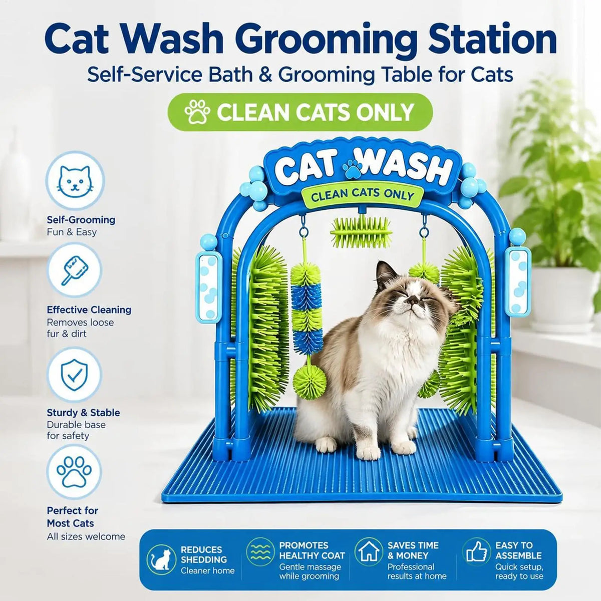 PurrClean™ Cat Grooming Station — product view 2