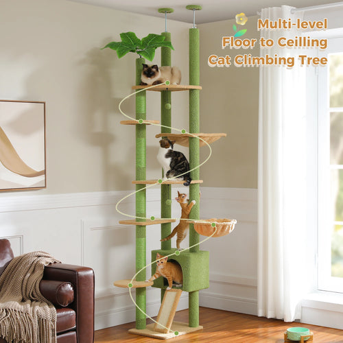 Cactus Floor-to-Ceiling Cat Tower — product view 2